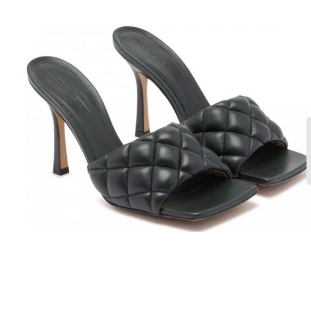 Bottega Veneta Black Quilted Heels